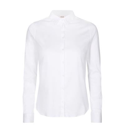Mos Mosh Tina Jersey Skjorte White Shop Online Hos Blossom