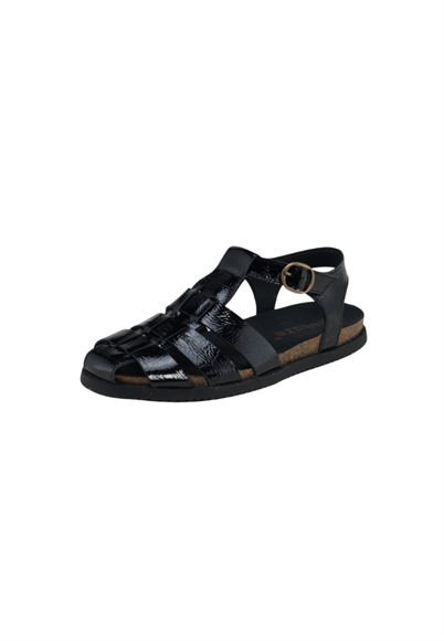 Nature Footwear Malene Patent Leather Sandaler Black-Shop Online Hos Blossom
