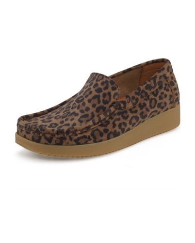 Nature Footwear Elin Suede Print Sko Leopard - Shop Online
