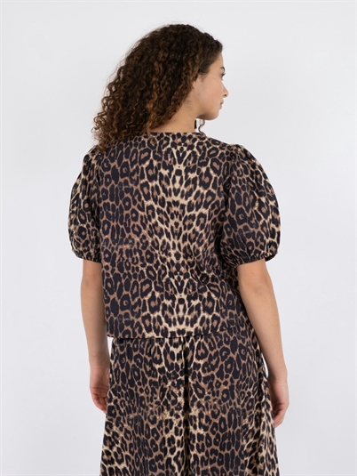 Neo Noir Bianca Leo Bluse Leopard-Shop Online Hos Blossom
