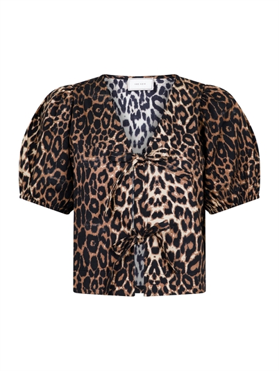 Neo Noir Bianca Leo Bluse Leopard-Shop Online Hos Blossom