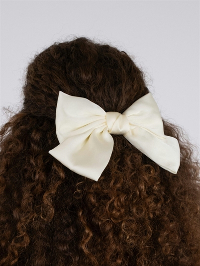 Neo Noir Bow Hair Clip Off White Shop Online Hos Blossom
