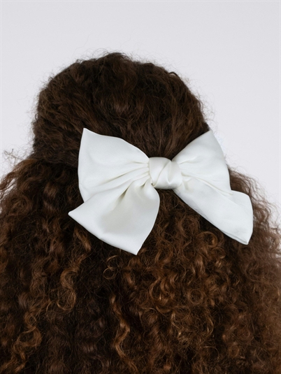 Neo Noir Bow Hair Clip White Shop Online Hos Blossom