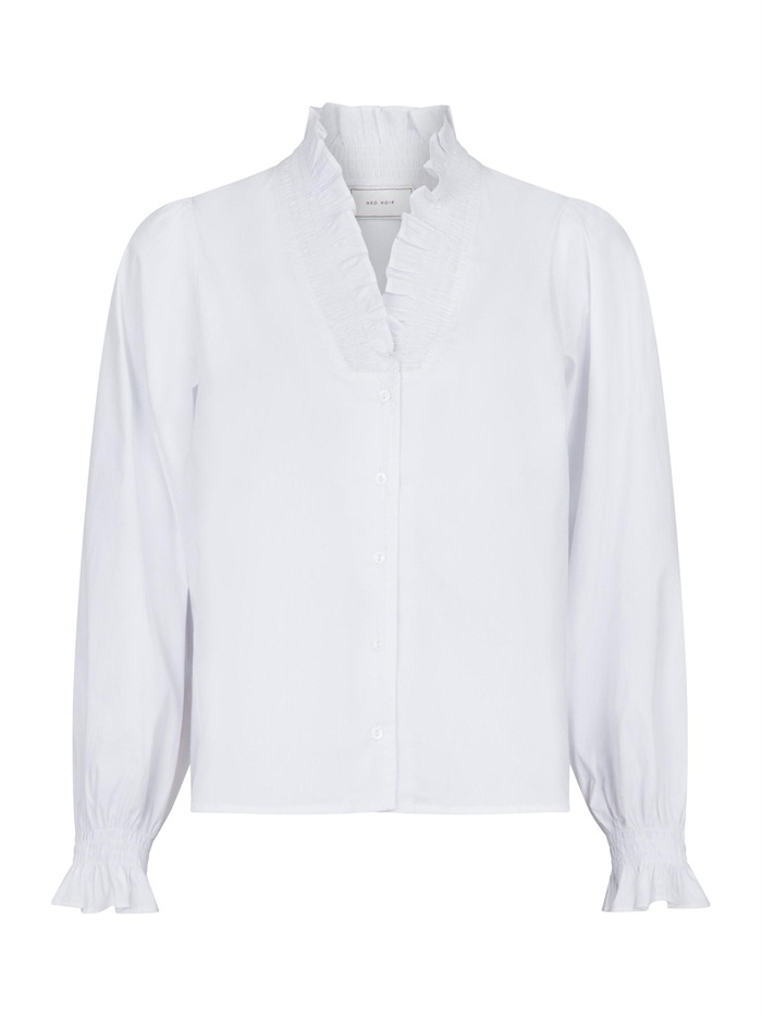 Brielle Solid Skjorte White - Shop Neo Noir Her