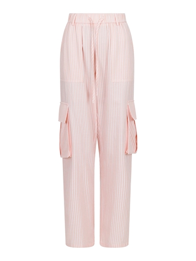 Neo Noir Kelly Stripe Bukser Light Pink-Shop Online Hos Blossom