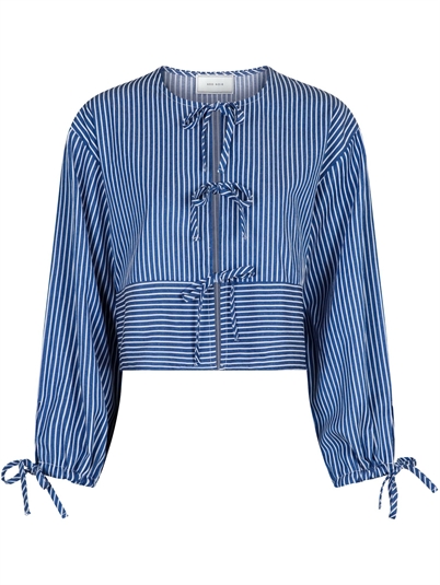 Neo Noir Wanda Stripe Skjorte Blue Shop Online Hos Blossom