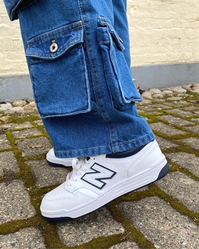 New Balance BB480LWN Sneakers White Navy Shop Online Hos Blossom