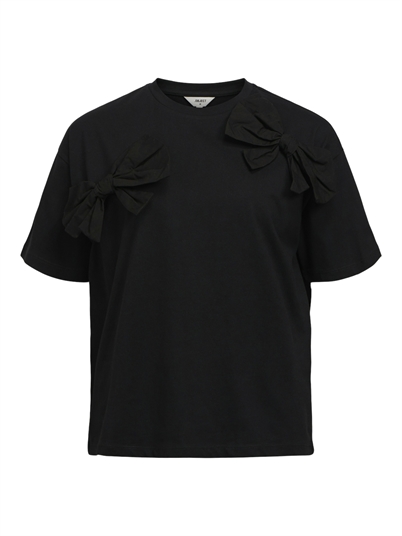 Object Objklara Bow T-shirt Black Shop Online Hos Blossom