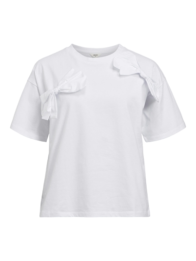 Object Objklara Bow T-shirt White Shop Online Hos Blossom