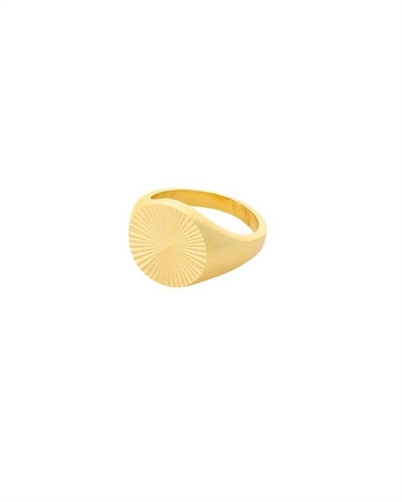 Pernille Corydon Ocean Star Signet Ring Guld - Shop Online