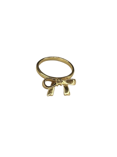Pico Bow Ring Gold-Shop Online Hos Blossom