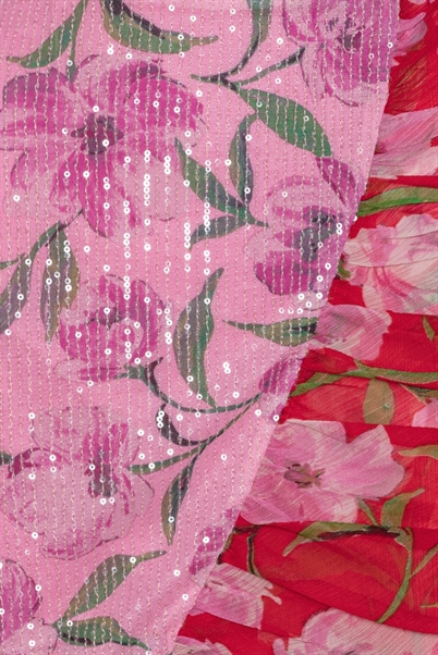 Rotate Birger Christensen Printed Mini Nederdel Wildeve Prism Pink Shop Online Hos Blossom