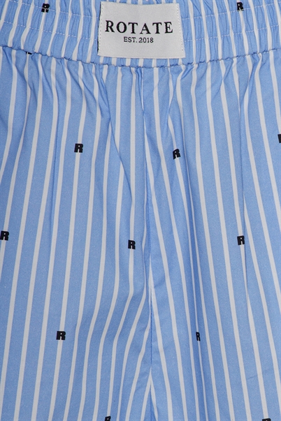 Rotate Sunday Elasticated Shorts Blue Logo Stripe Shop Online Hos Blossom