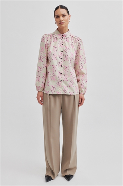 Second Female Claud Skjorte Begonia Pink-Shop Online Hos Blossom