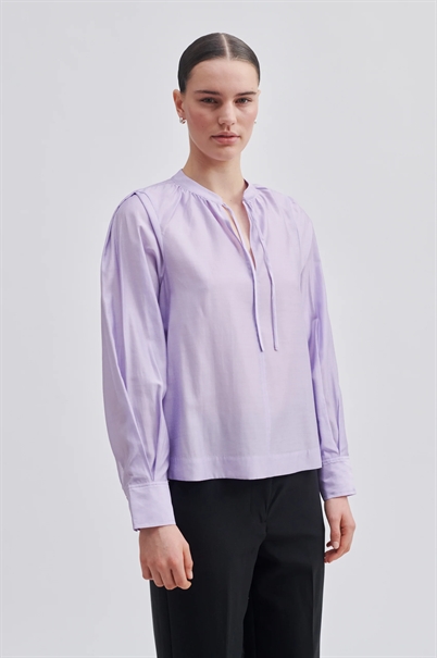 Second Female Masman New Bluse Pastel Lilac-Shop Online Hos Blossom