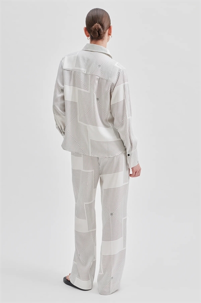 Second Female Tiarra Skjorte Vaporous White Shop Online Hos Blossom