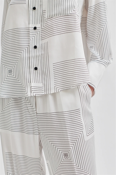 Second Female Tiarra Skjorte Vaporous White Shop Online Hos Blossom