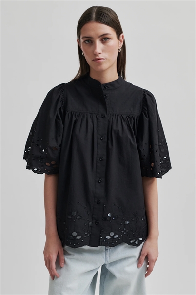 Second Female Limonata Skjorte Black - Shop Online