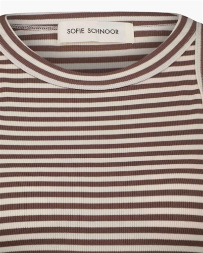 Sofie Schnoor SNOS434 Top Brown Striped Shop Online Hos Blossom