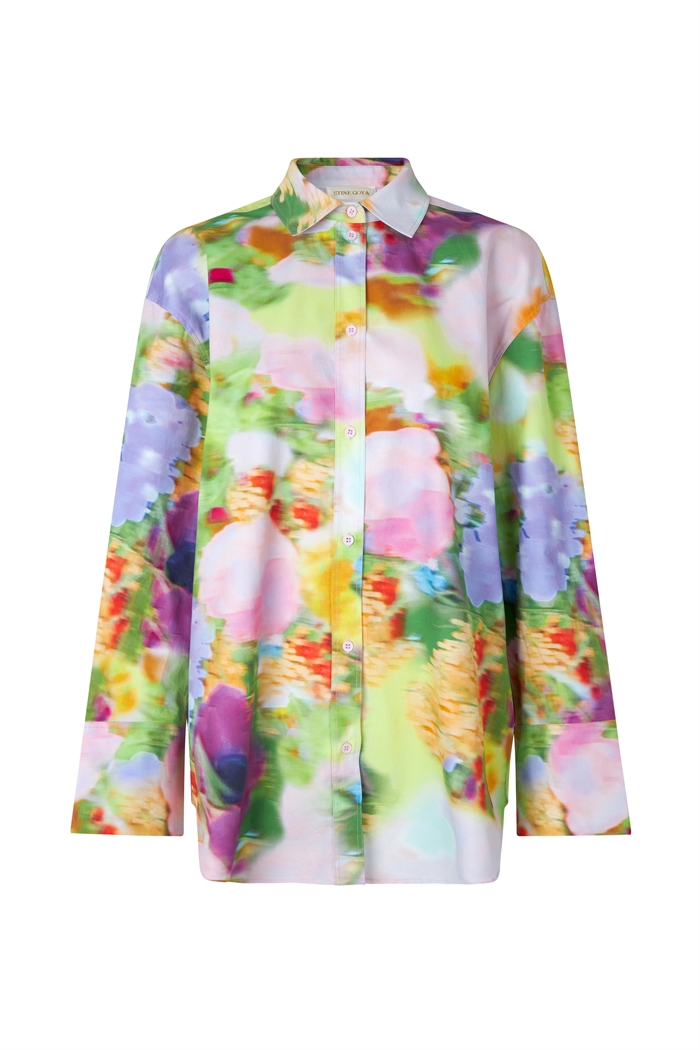 Stine Goya Mia Skjorte Faded Floral Shop Online Hos Blossom