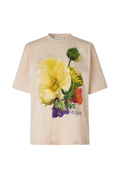 Stine Goya Margila T-shirt Wild Bouquet Sand Shop Online Hos Blossom
