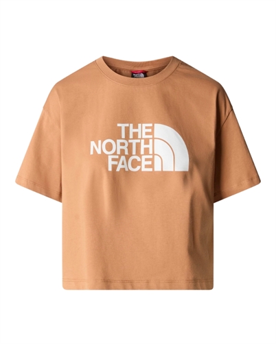 The North Face Cropped Easy T-shirt Almond Butter Gardenia White-Shop Online Hos Blossom