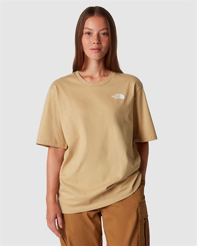 The North Face Relaxed Simple Dome T-shirt Khaki Stone Shop Online Hos Blossom
