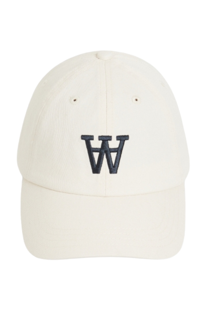 Wood Wood Eli Embroidery Cap Off White - Shop Online