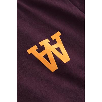Wood Wood AA T-shirt Burgundy Shop Online Hos Blossom