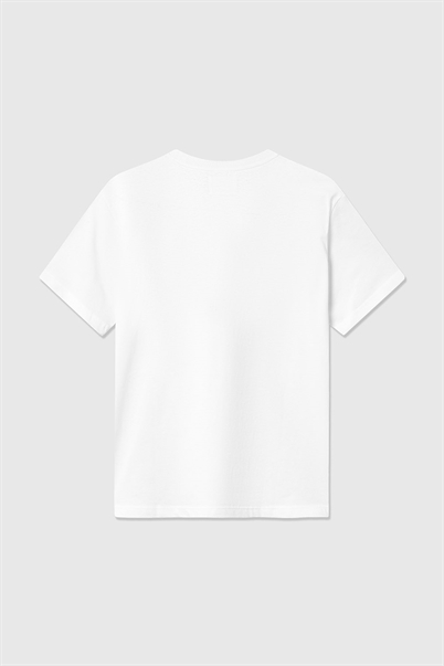 Wood Wood Ace Badge T-shirt White-Shop Online Hos Blossom