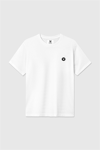 Wood Wood Ace Badge T-shirt White-Shop Online Hos Blossom