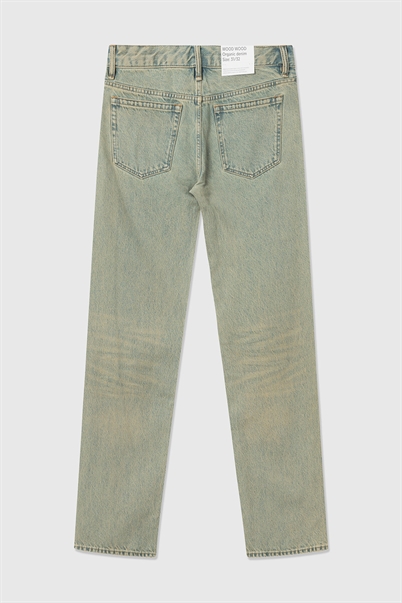 Wood Wood Ilo Rigid Denim Jeans Vintage Beige-Shop Online Hos Blossom