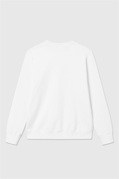 Wood Wood Jess Sweatshirt GOTS Bright White-Shop Online Hos Blossom