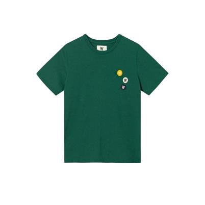 Wood Wood Mia Patches T-shirt Forest Green Shop Online Hos Blossom