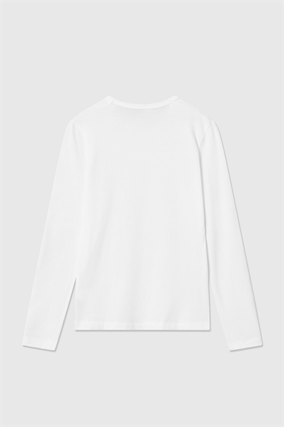 Wood Wood Moa Langærmet T-shirt Bright White-Shop Online Hos Blossom