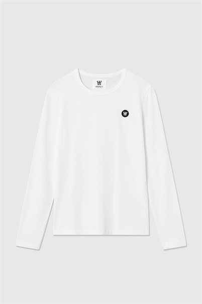 Wood Wood Moa Langærmet T-shirt Bright White-Shop Online Hos Blossom