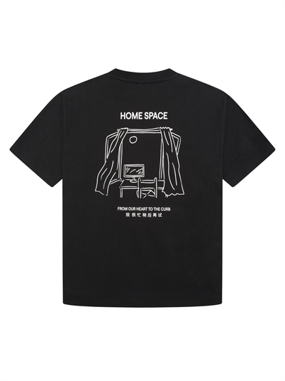 Woodbird WBBalo Home Backprint T-shirt Black Shop Online Hos Blossom