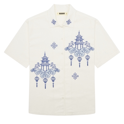 Woodbird WBBanks Tempel Skjorte Off White-Shop Online Hos Blossom