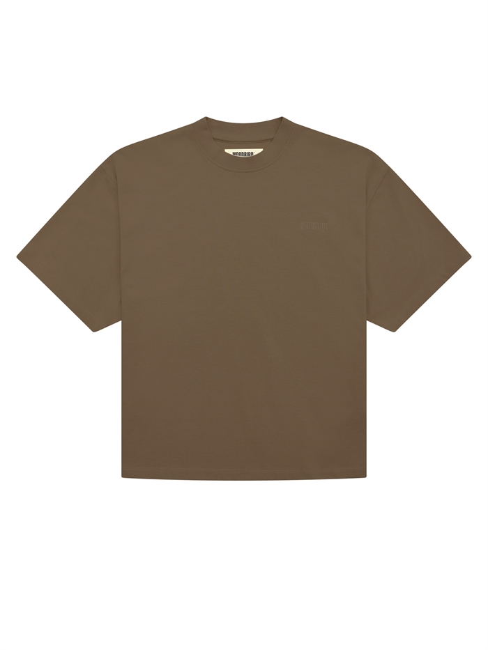 Woodbird WBjuno Base T-shirt Brown Shop Online Hos Blossom