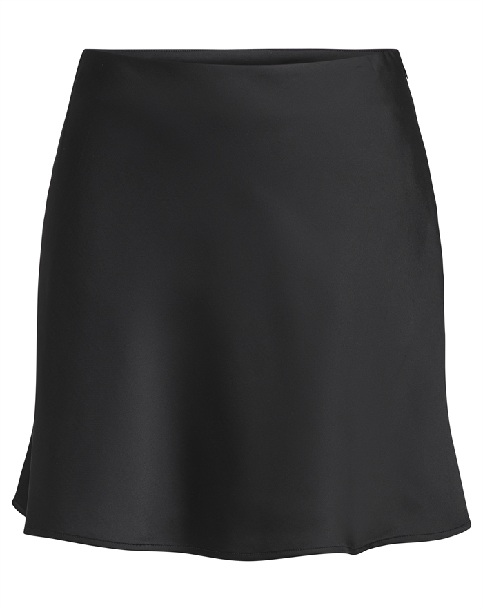 Only - ONLMika Satin Nederdel - Black